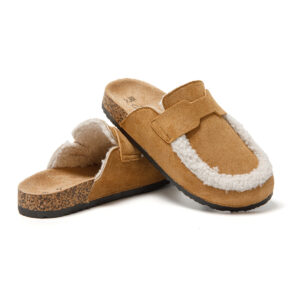 Γυναικεία Χαμηλά Σαμπό Με Διακοσμητική Φάσα Κάμελ