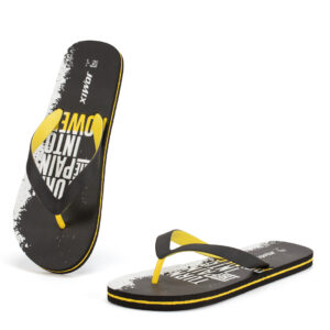 Ανδρικές Καλοκαιρινές Σαγιονάρες Μαύρο/Κίτρινο MEI250572