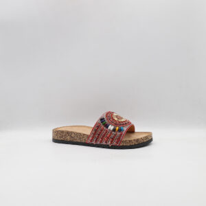 Παντόφλες Γυναικείες Jomix Με Φάσα Κόκκινο