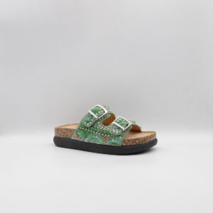 Γυναικείες Παντόφλες Με Διπλή Φάσα Πράσινο Jomix WCF250330