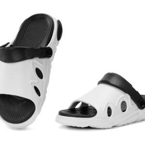 Ανδρικές Καλοκαιρινές Παντόφλες Άσπρο/Μαύρο