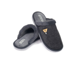 Χειμερινές Ανδρικές Παντόφλες Γκρι MU9714