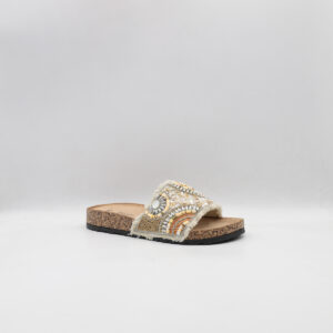 Παντόφλες Γυναικείες Με Φάσα Μπεζ Jomix WCF250321