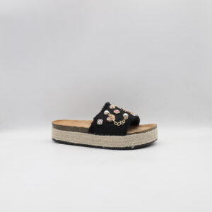 Παντόφλες Γυναικείες Με Φάσα Μαύρο Jomix WCF250261