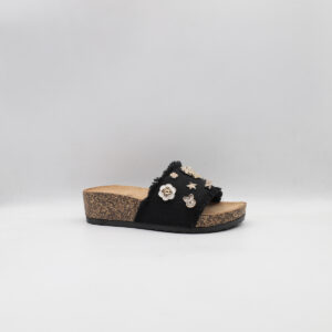 Παντόφλες Γυναικείες Jomix Με Φάσα Μαύρο