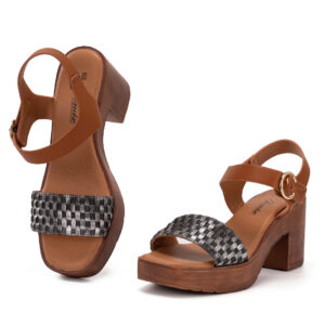 Γυναικεία Πέδιλα Με Ψηλό Τακούνι Jomix Μαύρο WWS250189