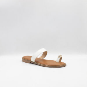 Γυναικεία Σανδάλια Σε Άσπρο Χρώμα Με Τρουκς