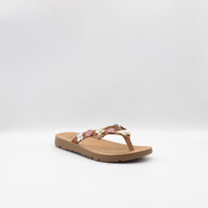 Γυναικείες Καλοκαιρινές Παντόφλες Με Δίχαλο Jomix Καφέ Jomix WFC250449