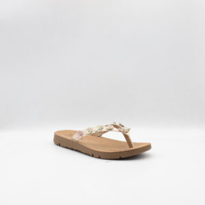 Γυναικείες Καλοκαιρινές Παντόφλες Με Δίχαλο Jomix Μπεζ