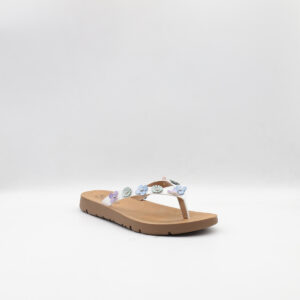 Γυναικείες Καλοκαιρινές Παντόφλες Με Δίχαλο Jomix Άσπρο WFC250449