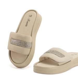 Γυναικείες Καλοκαιρινές Παντόφλες Μπεζ