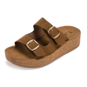 Γυναικείες Ανατομικές Παντόφλες Με Χοντρό Πάτο Χακί Jomix WCX250455