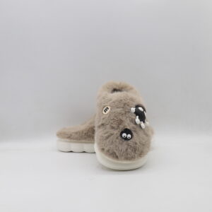 Παιδικές Χειμωνιάτικες Παντόφλες Γούνινες Καφέ Jomix MB10133