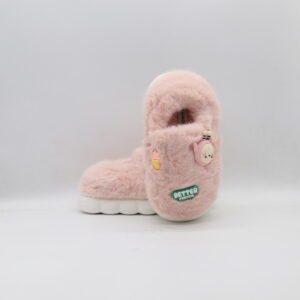 Παιδικές Χειμωνιάτικες Παντόφλες Γούνινες Ροζ Jomix MB10317