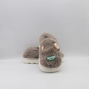 Παιδικές Χειμωνιάτικες Παντόφλες Γούνινες Καφέ Jomix MB10317