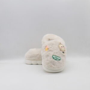 Παιδικές Χειμωνιάτικες Παντόφλες Γούνινες Άσπρο Jomix MB10317