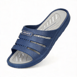 Ανδρικές παντόφλες σε γκρι-μπλε χρώμα, αντιολισθητικές, EVA, για το σπίτι και έξω